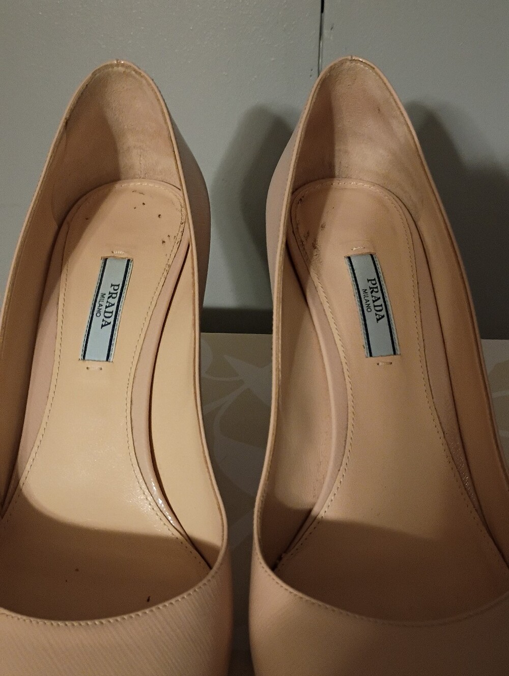 ✨ Authentic ✨ Size 10 PRADA Nude Pointy Toe Heels - Picture 7 of 7